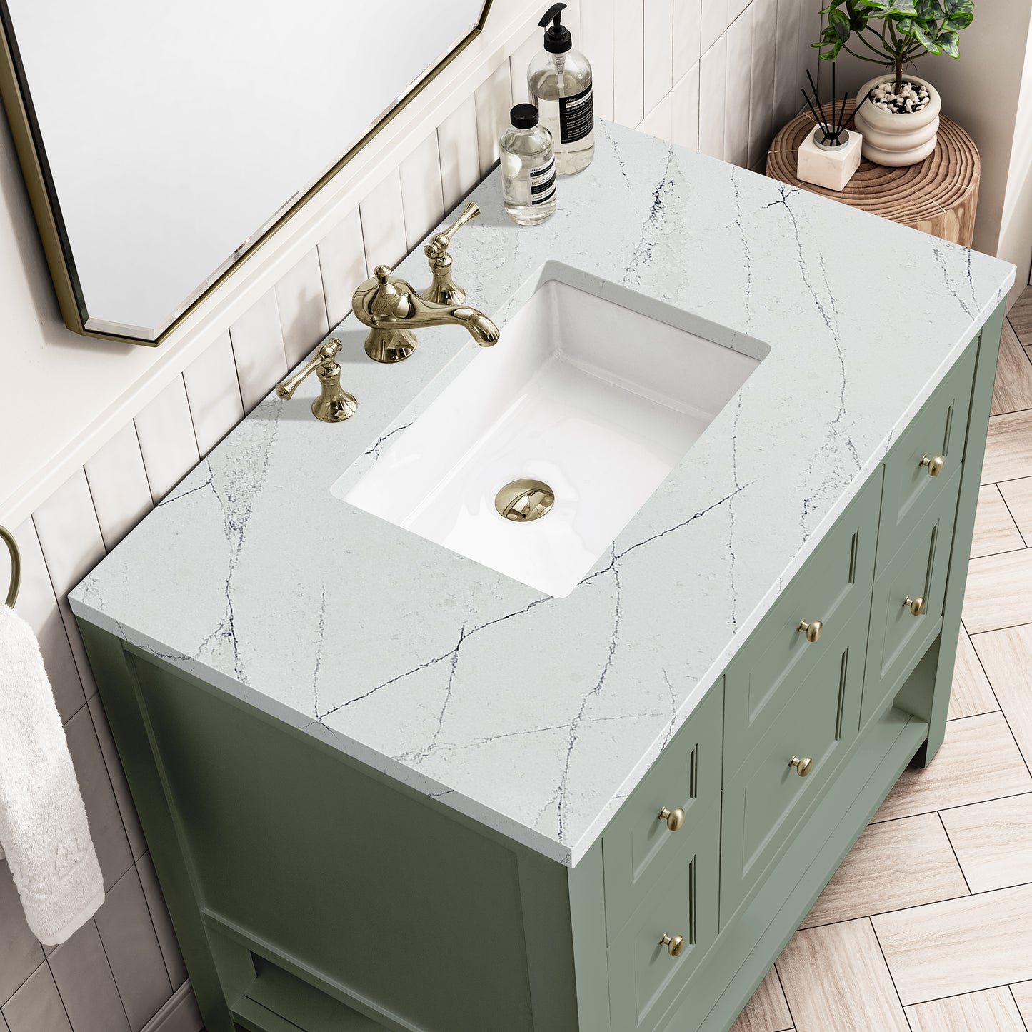 James Martin Breckenridge 36" Single Vanity w/ 3CM Countertop