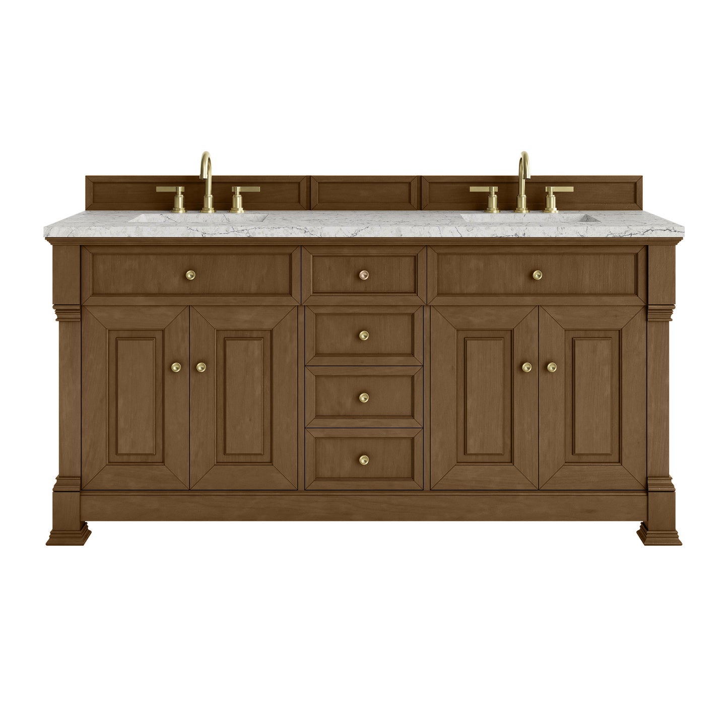 James Martin Brookfield 72" Double Vanity with 3 CM Countertop & FreePower Wireless Charger