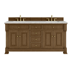 James Martin Brookfield 72" Double Vanity with 3 CM Countertop & FreePower Wireless Charger