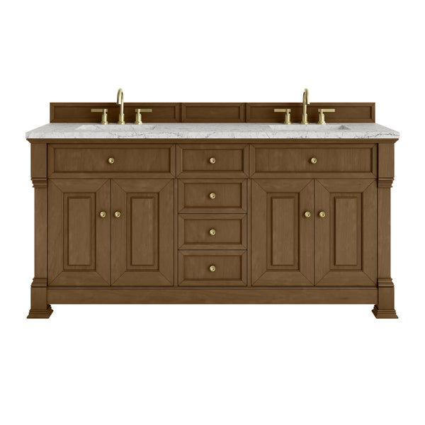 James Martin Brookfield 72" Double Vanity with 3 CM Countertop & FreePower Wireless Charger