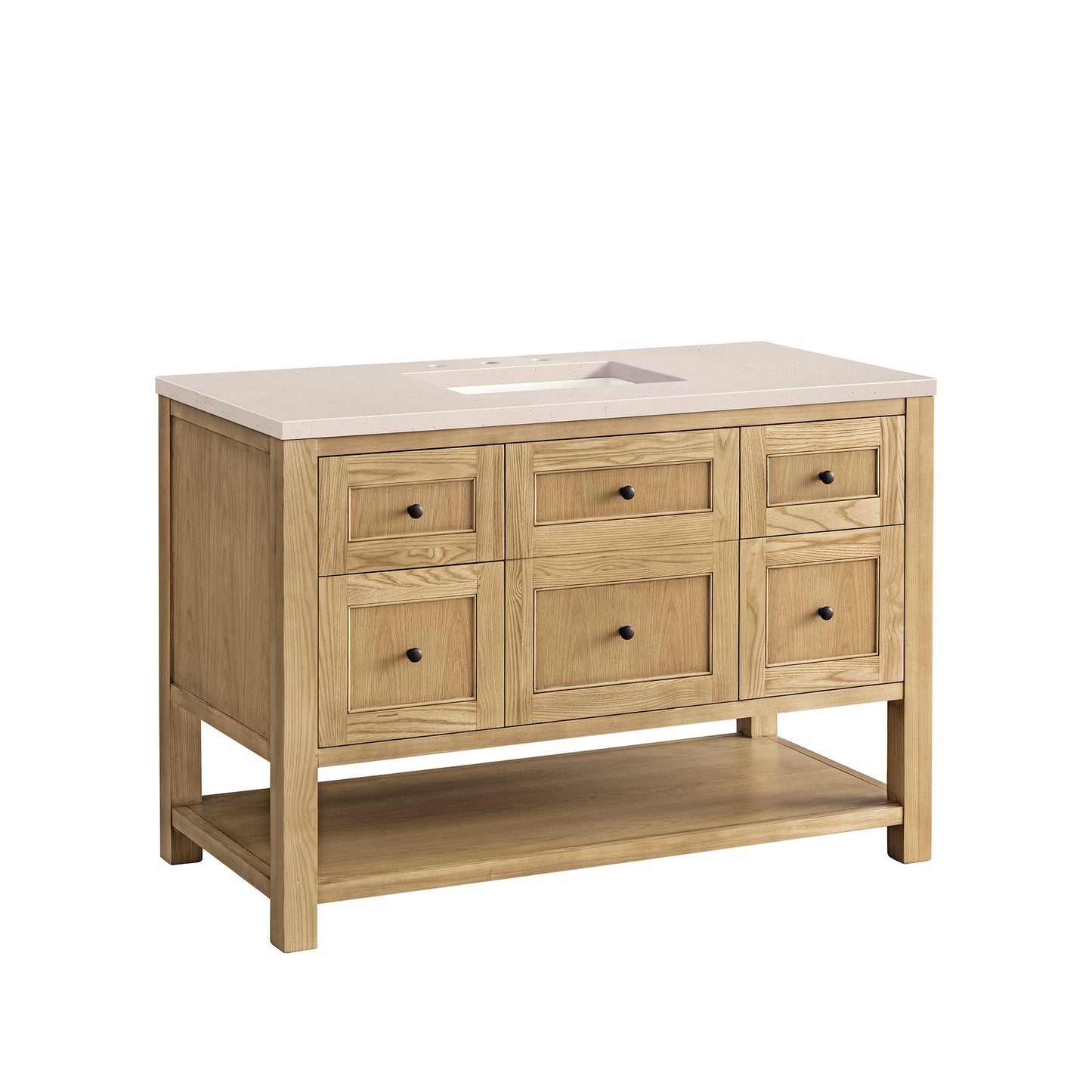 James Martin Breckenridge 48" Single Vanity, Light Natural Oak - Luxe Bathroom Vanities