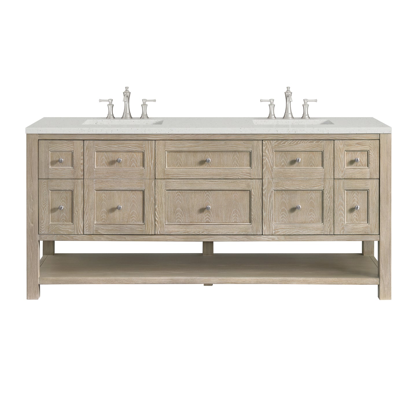 James Martin Breckenridge 72" Double Vanity w/ 3 CM Countertop