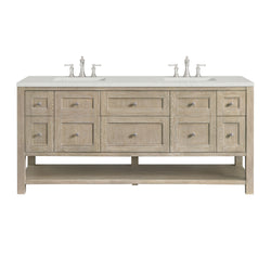 James Martin Breckenridge 72" Double Vanity w/ 3 CM Countertop