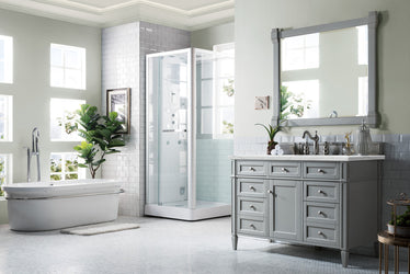 James Martin Brittany 48" Single Vanity with 3 CM Countertop & FreePower Wireless Charger