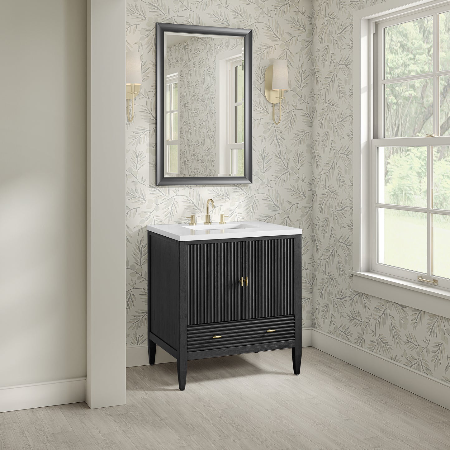 James Martin Myrrin 30" Single Vanity with 3 CM Countertop