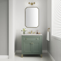 James Martin Chicago 30" Single Vanity with 3 CM Countertop