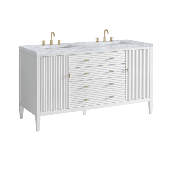 James Martin Myrrin 60" Double Vanity with 3 CM Countertop