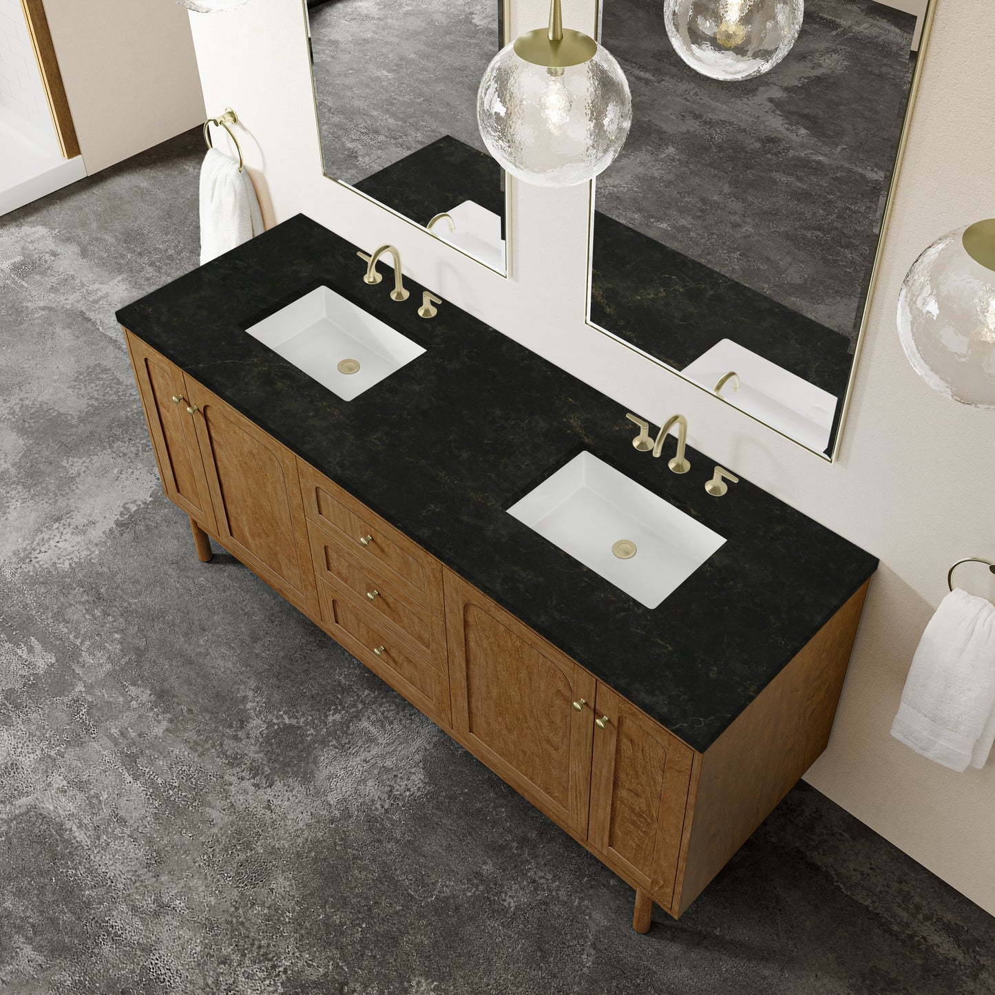 James Martin Laurent 72" Double Vanity with 3 CM Countertop