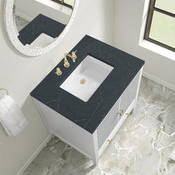 James Martin Myrrin 30" Single Vanity with 3 CM Countertop