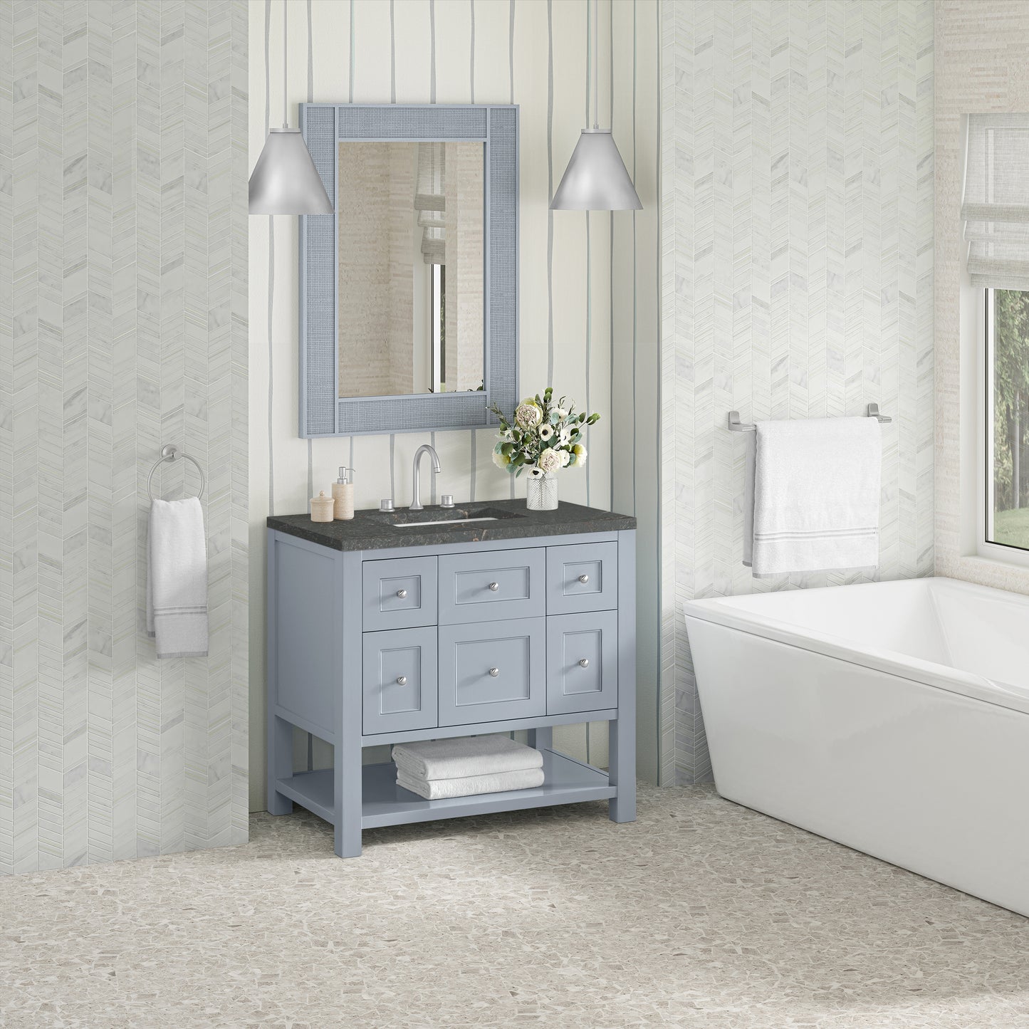 James Martin Breckenridge 36" Single Vanity w/ 3CM Countertop