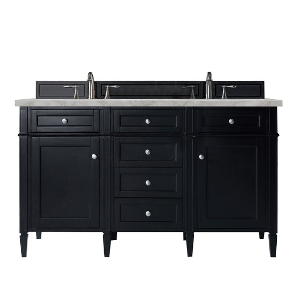 James Martin Brittany 60" Double Vanity with 3 CM Countertop & FreePower Wireless Charger