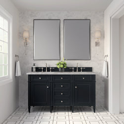 James Martin Brittany 60" Double Vanity with 3 CM Countertop & FreePower Wireless Charger