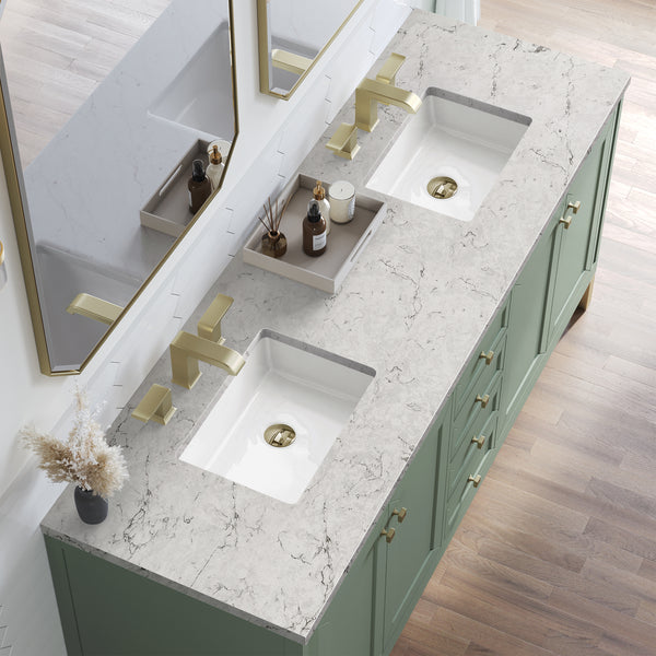 James Martin Chicago 72" Double Vanity with 3 CM Countertop