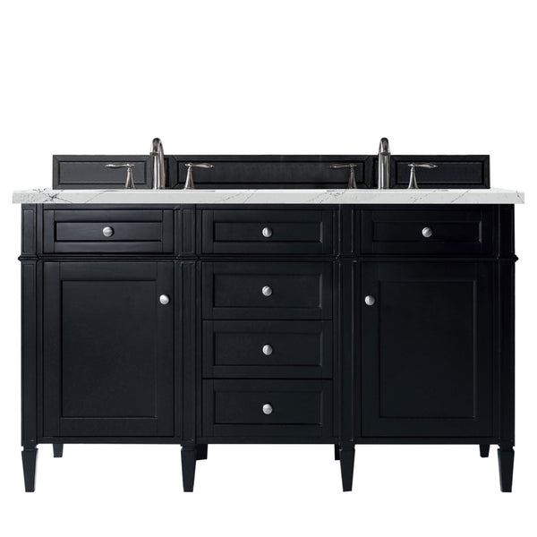 James Martin Brittany 60" Double Vanity with 3 CM Countertop & FreePower Wireless Charger