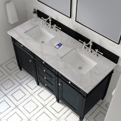 James Martin Brittany 60" Double Vanity with 3 CM Countertop & FreePower Wireless Charger