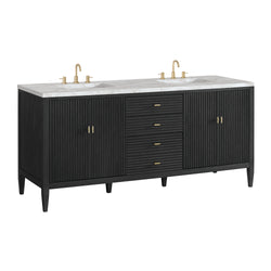 James Martin Myrrin 72" Double Vanity with 3 CM Countertop & FreePower Wireless Charger