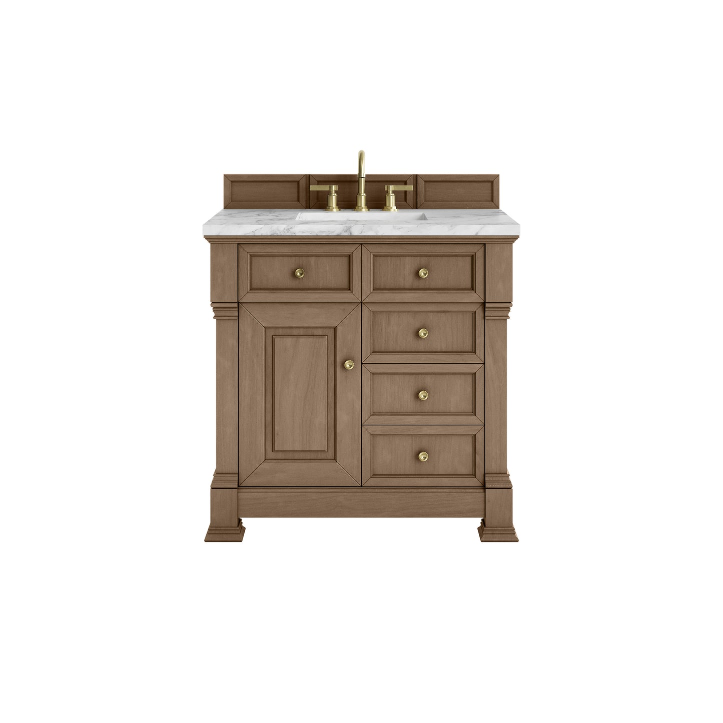 James Martin Brookfield 36" Single Vanity with 3 CM Countertop - Luxe Bathroom Vanities