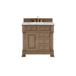 James Martin Brookfield 36" Single Vanity with 3 CM Countertop - Luxe Bathroom Vanities
