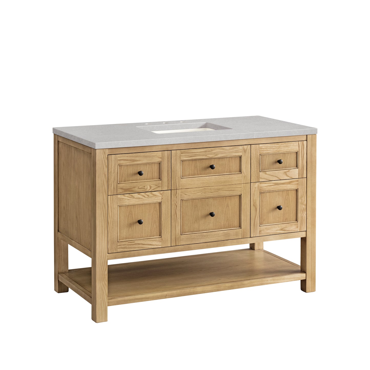 James Martin Breckenridge 48" Single Vanity, Light Natural Oak - Luxe Bathroom Vanities