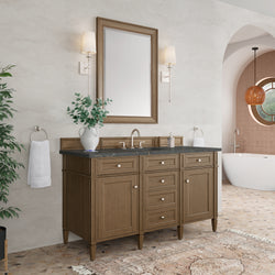 James Martin Brittany 60" Single Vanity with 3 CM Countertop & FreePower Wireless Charger