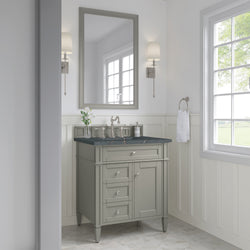 James Martin Brittany 30" Single Vanity with 3 CM Countertop
