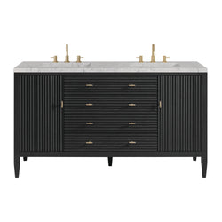 James Martin Myrrin 60" Double Vanity with 3 CM Countertop & FreePower Wireless Charger