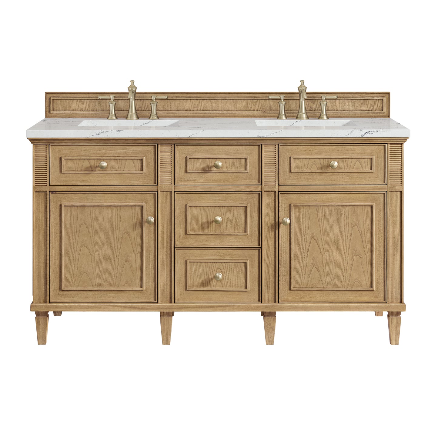 James Martin Lorelai 60" Double Vanity with 3 CM Countertop & FreePower Wireless Charger