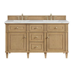 James Martin Lorelai 60" Double Vanity with 3 CM Countertop & FreePower Wireless Charger