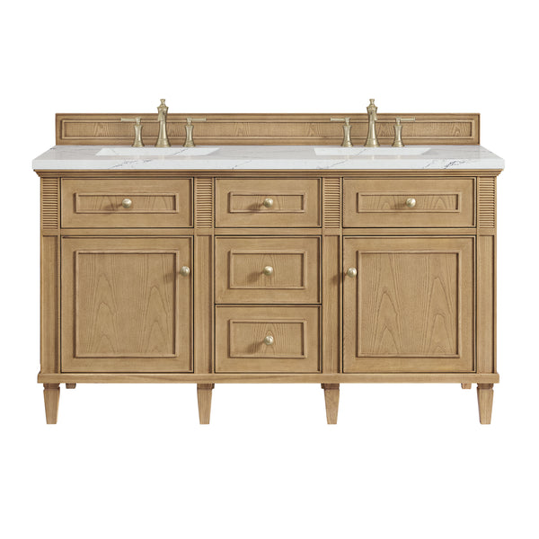 James Martin Lorelai 60" Double Vanity with 3 CM Countertop & FreePower Wireless Charger