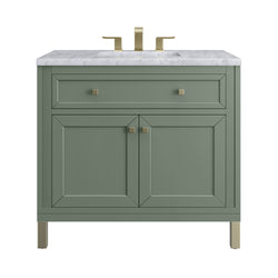 James Martin Chicago 36" Single Vanity with 3 CM Countertop