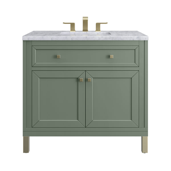 James Martin Chicago 36" Single Vanity with 3 CM Countertop