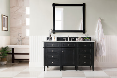 James Martin Brittany 60" Single Vanity with 3 CM Countertop & FreePower Wireless Charger