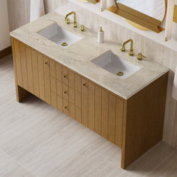 James Martin Hudson 60" Double Vanity with 3 CM Countertop