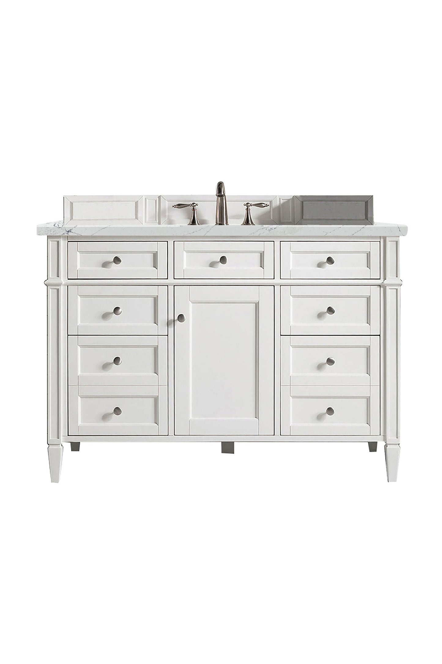 James Martin Brittany 48" Single Vanity with 3 CM Countertop & FreePower Wireless Charger