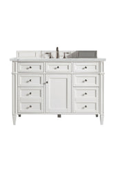 James Martin Brittany 48" Single Vanity with 3 CM Countertop & FreePower Wireless Charger
