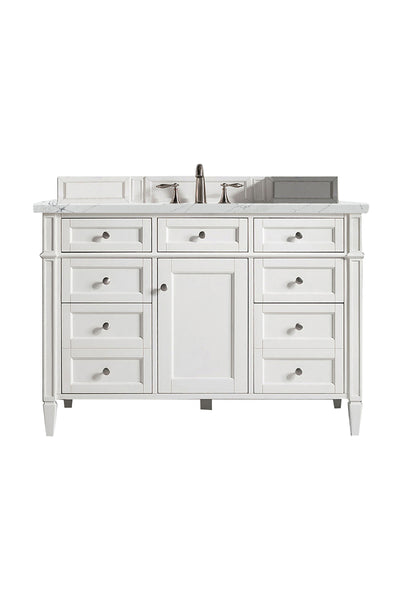 James Martin Brittany 48" Single Vanity with 3 CM Countertop & FreePower Wireless Charger