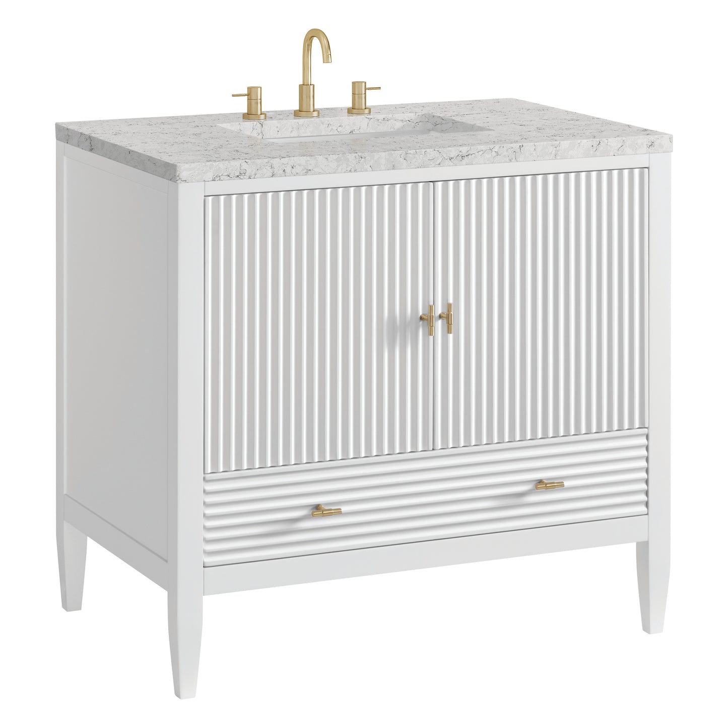 James Martin Myrrin 36" Single Vanity with 3 CM Countertop