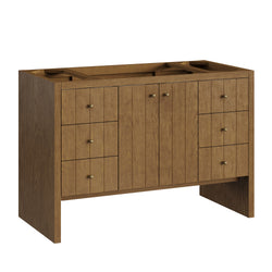 James Martin Hudson 48" Single Vanity Honey Oak w/ 3 CM Countertop & FreePower Wireless Charger