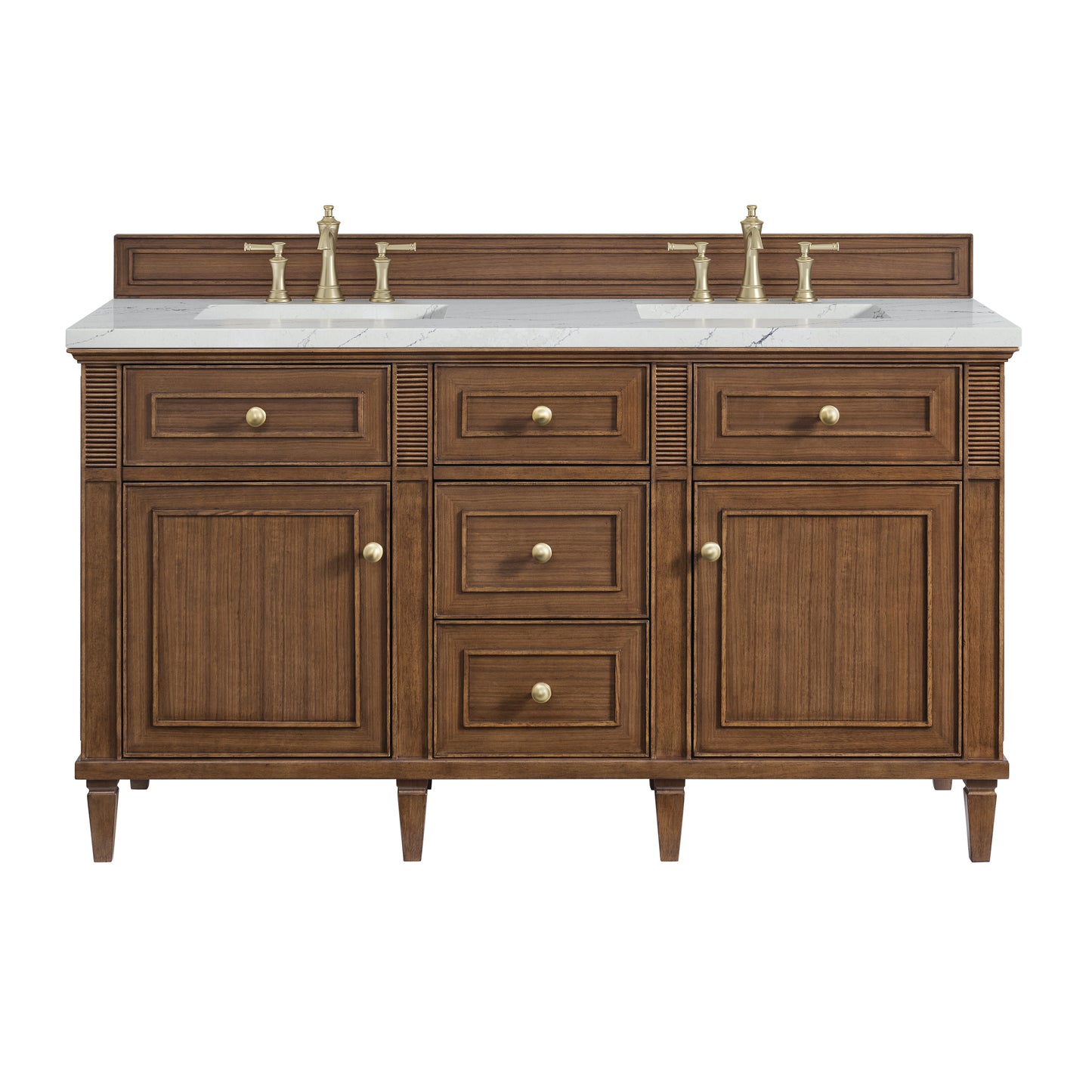 James Martin Lorelai 60" Double Vanity with 3 CM Countertop & FreePower Wireless Charger