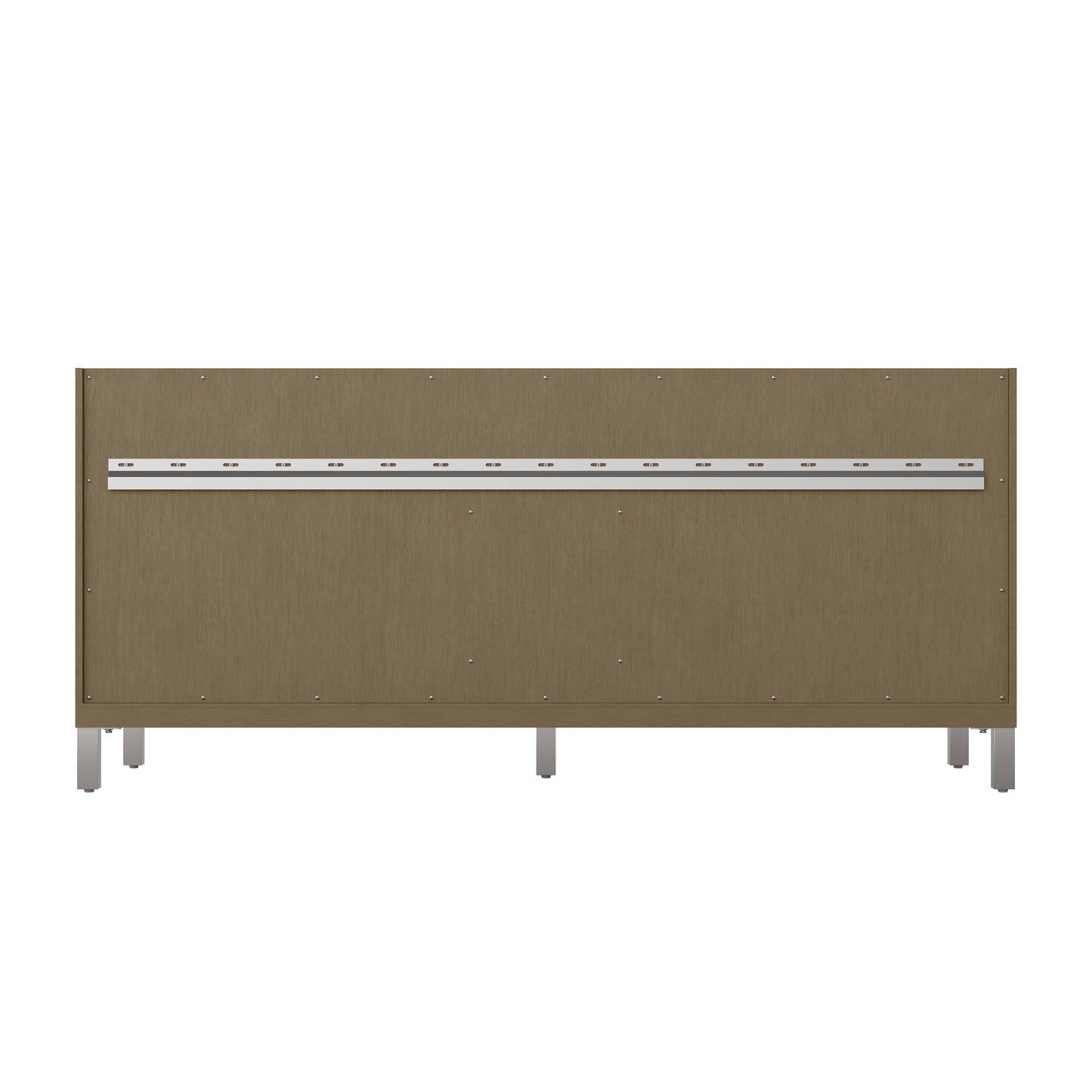 James Martin Chicago 72" Double Vanity with Single Hole 3CM White Zeus Silestone Top & Backsplash
