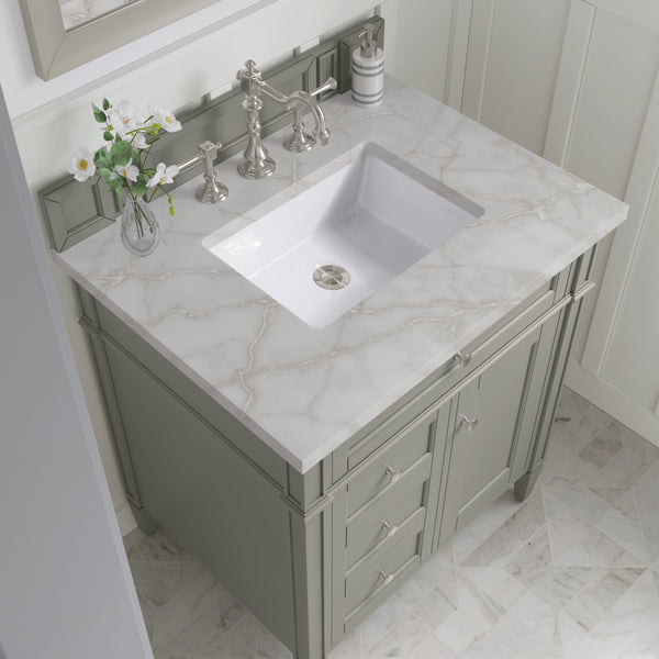 James Martin Brittany 30" Single Vanity with 3 CM Countertop