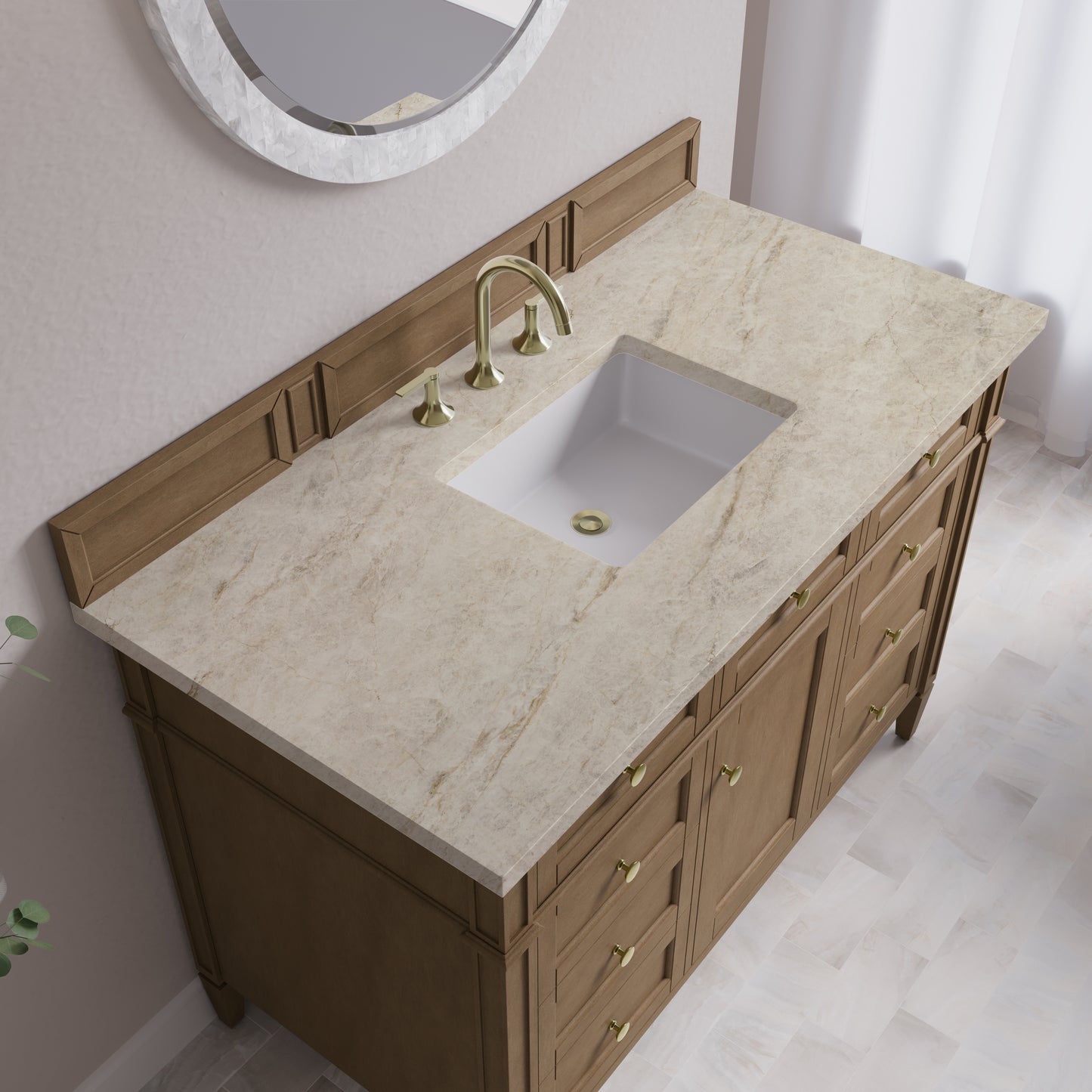 James Martin Brittany 48" Single Vanity with 3CM Top