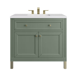 James Martin Chicago 36" Single Vanity with 3 CM Countertop