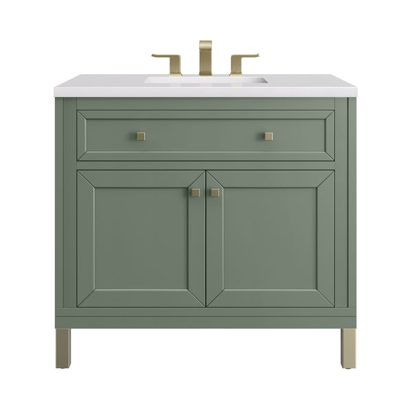 James Martin Chicago 36" Single Vanity with 3 CM Countertop