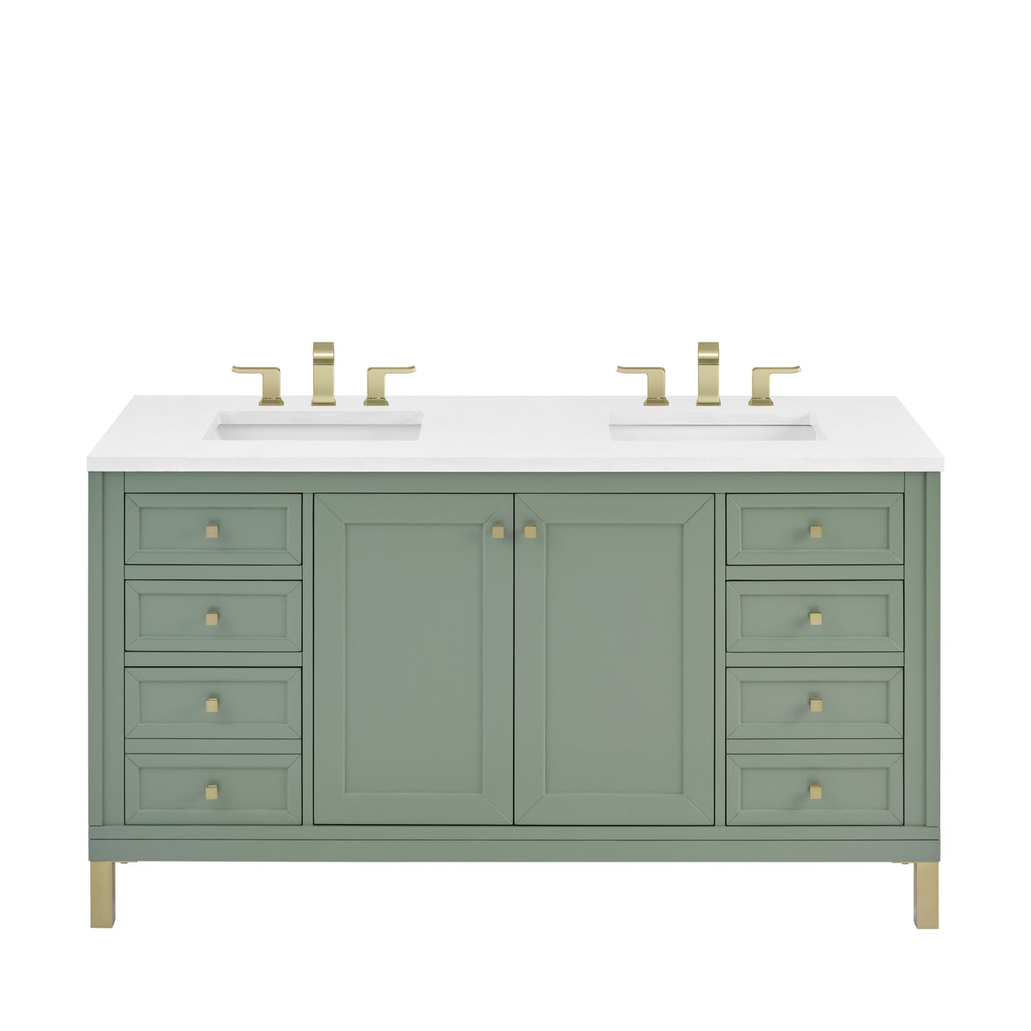 James Martin Chicago 60" Double Vanity with 3 CM Countertop