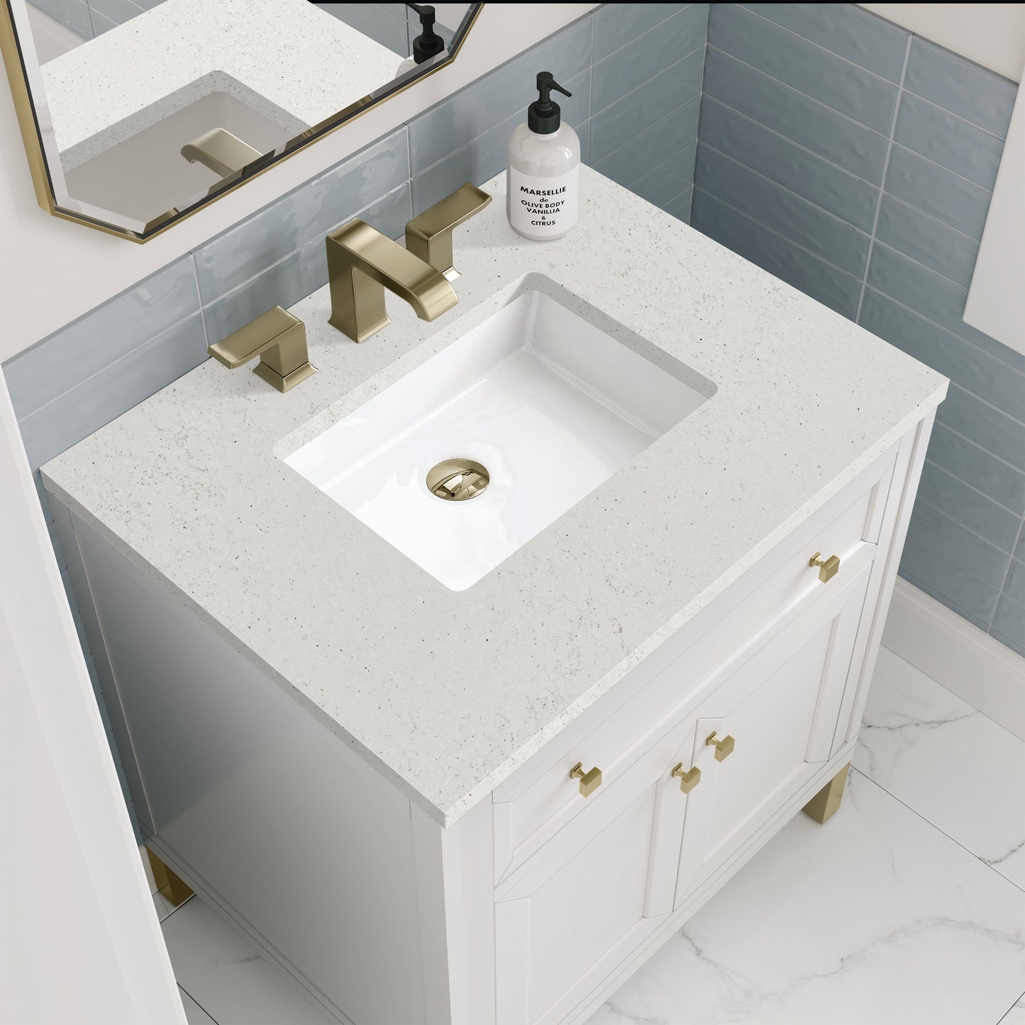 James Martin Chicago 30" Single Vanity with 3 CM Countertop