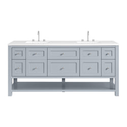 James Martin Breckenridge 72" Double Vanity w/ 3 CM Countertop