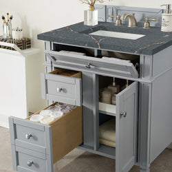 James Martin Brittany 30" Single Vanity with 3 CM Countertop