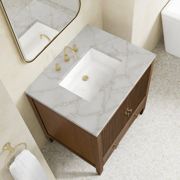 James Martin Myrrin 30" Single Vanity with 3 CM Countertop