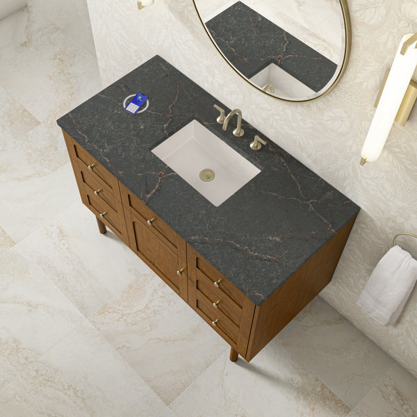 James Martin Laurent 48" Single Vanity with 3 CM Countertop & FreePower Wireless Charger